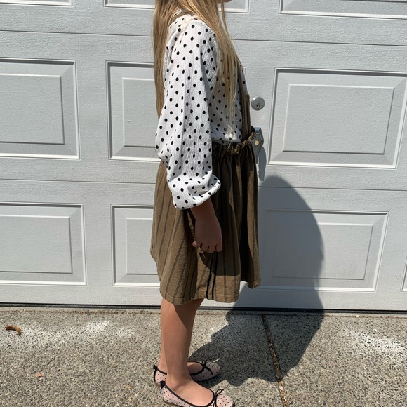 Zara apron dress with two straps girl size 11-12 - Picture 10 of 16